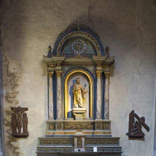 szentély, oltár, arany, szobor, fal Thomas Jurkowski (Kamell)