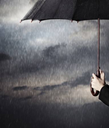eső, esernyő, csepp, kéz Arman Zhenikeyev - Dreamstime