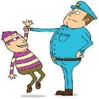 Pixwords A képet a rendőrség, tolvaj, maszk, kék, letartóztatás, férfi, férfiak zenwae - Dreamstime