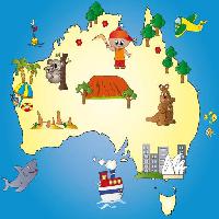 megye, ország, földrész, tenger, óceán, hajó, koala Milena Moiola (Adelaideiside)