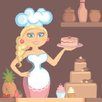 hölgy, szőke, szakács, torta, nő, konyha Klavapuk - Dreamstime