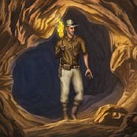 barlang, tűz, férfi,  Andreus - Dreamstime