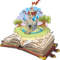 történet, kastély, könyv, tornyok Ensiferrum - Dreamstime