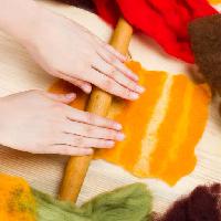 kezét, szakács, fõzés, sütés, piros, narancs, bot, fa Natallia Khlapushyna (Chamillewhite)