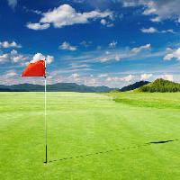 zöld, mezõ, zászló, golf, ég, felhõk Dmitry Pichugin (Dmitryp)