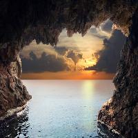 a természet, a táj, a víz, barlang, napnyugta Iakov Filimonov (Jackf)