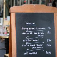 étel, kávézó, kávézó, étterem, fekete, árak, euróban Elisabeth Perotin - Dreamstime