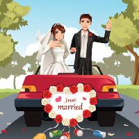 Pixwords A képet házas, mariage, feleség, férj, autó, férfi, nő Artisticco Llc - Dreamstime