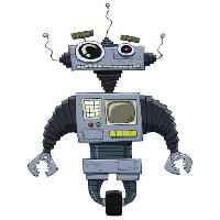 kerék, szem, kéz, gép, robot Dedmazay - Dreamstime