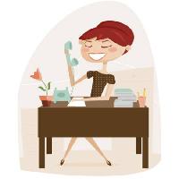 tanár, nő, telefon, íróasztal, fájlok, vörös hajú Karola-eniko Kallai - Dreamstime