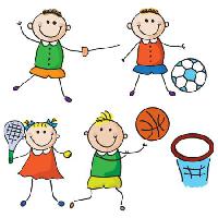 Pixwords A képet gyerekek, sport, foci, tenisz, kosár Aliona Zbughin - Dreamstime