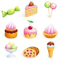 torta, édesség, cukorka, fagyi, cupcake Rosinka - Dreamstime