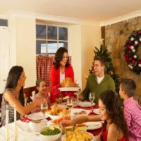 Vacsora, asztal, étkezés, élelmiszer, emberek, személy, személy, család, gyerekek Monkey Business  Images Ltd (Stockbrokerxtra)