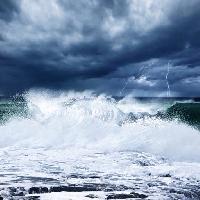 Pixwords A képet a víz, vihar, óceán, idõjárás, ég, felhõk, villám Anna  Omelchenko (AnnaOmelchenko)