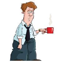 férfi, kávé, cofe, kávé, piros, pohár Dedmazay - Dreamstime